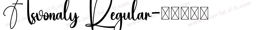 Asvonaly Regular字体转换